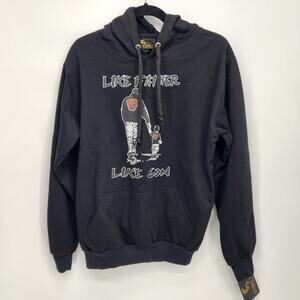 NWT Cleveland Browns "Like Father Like Son" Celebrity Style Black Hoodie Men's S